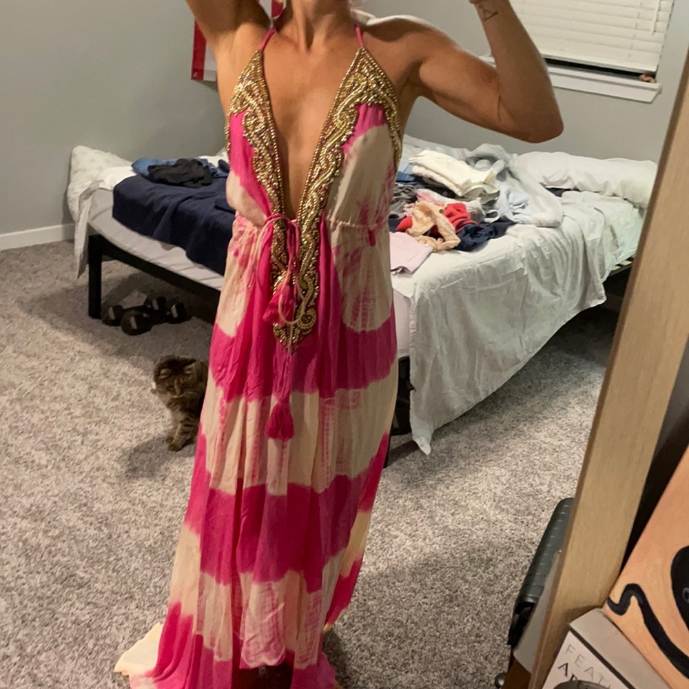 Maxi beautiful pink dress